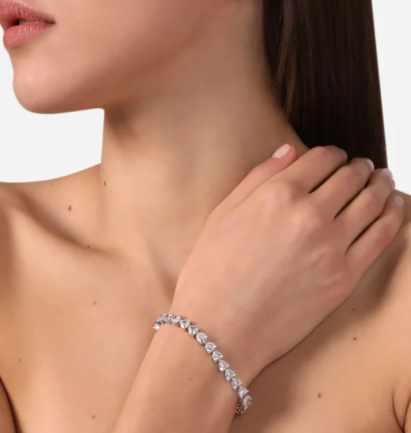 Chiara Ferragni Brand Infinity Love Horizontal Tennis Bracelet | Bracelets