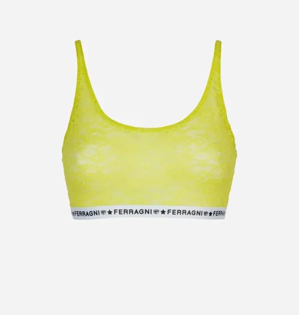 Chiara Ferragni Brand LACE LOGOMANIA TOP | Underwear