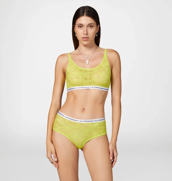 Chiara Ferragni Brand LACE LOGOMANIA TOP | Underwear