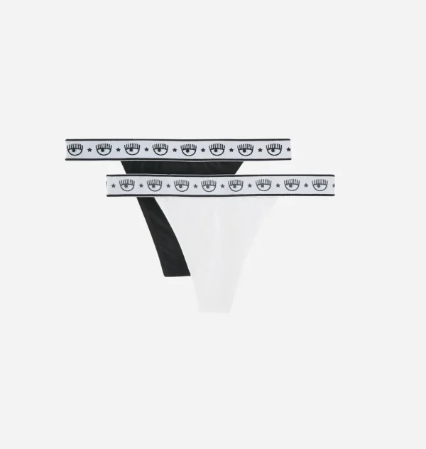Chiara Ferragni Brand LOGOMANIA BI-PACK THONG | Underwear