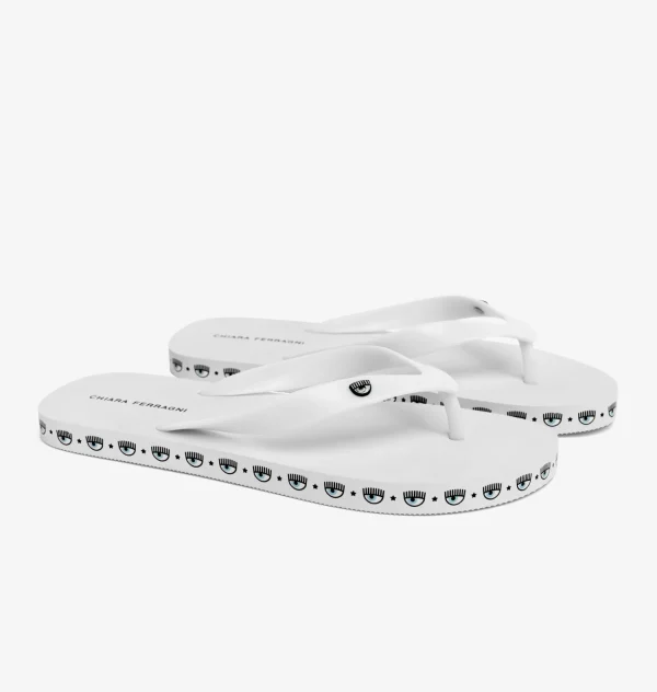 Chiara Ferragni Brand LOGOMANIA FLIP-FLOPS | Flat Shoes