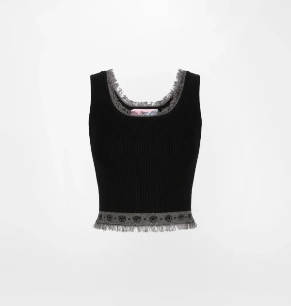 Chiara Ferragni Brand LOGOMANIA KNIT TOP | Tops & T-Shirt