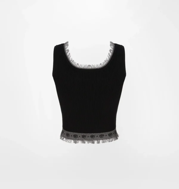 Chiara Ferragni Brand LOGOMANIA KNIT TOP | Tops & T-Shirt