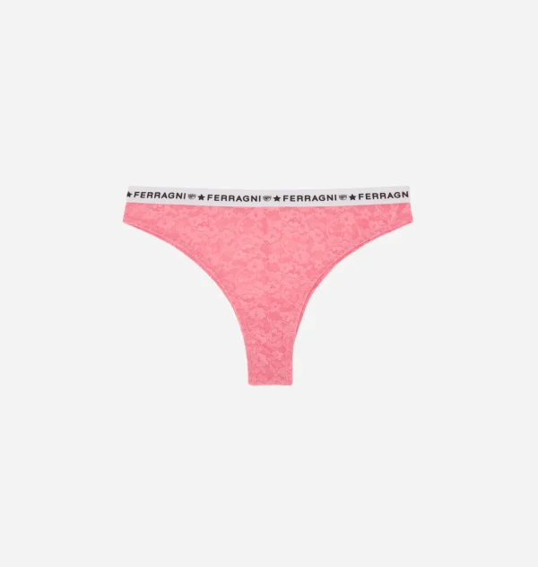 Chiara Ferragni Brand LOGOMANIA LACE BRAZILIAN BRIEF | Underwear