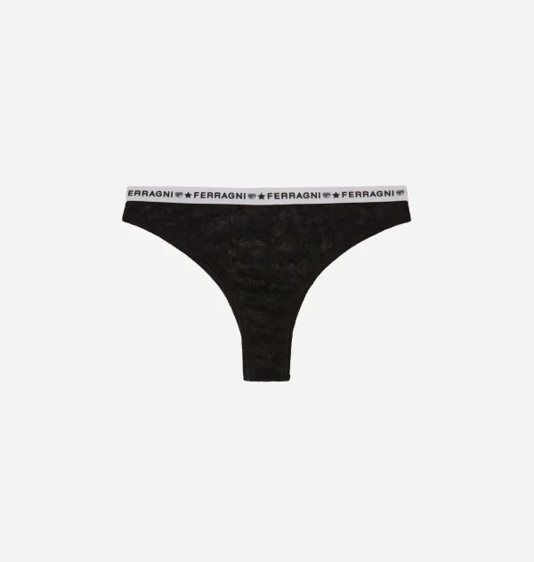 Chiara Ferragni Brand LOGOMANIA LACE BRAZILIAN BRIEF | Underwear