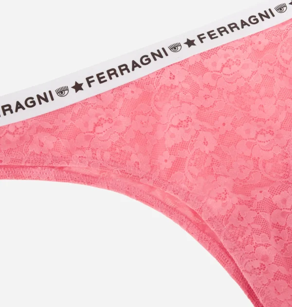 Chiara Ferragni Brand LOGOMANIA LACE BRAZILIAN BRIEF | Underwear