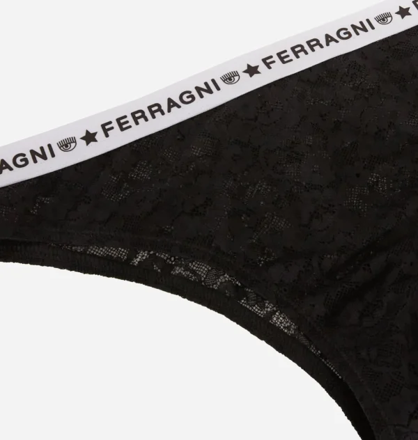 Chiara Ferragni Brand LOGOMANIA LACE BRAZILIAN BRIEF | Underwear