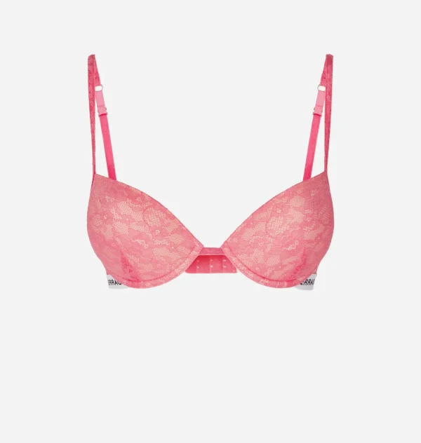 Chiara Ferragni Brand LOGOMANIA LACE PUSH-UP BRA | Underwear