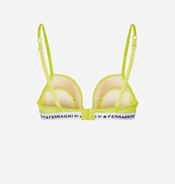 Chiara Ferragni Brand LOGOMANIA LACE PUSH-UP BRA | Underwear