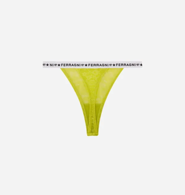 Chiara Ferragni Brand LOGOMANIA LACE THONG | Underwear