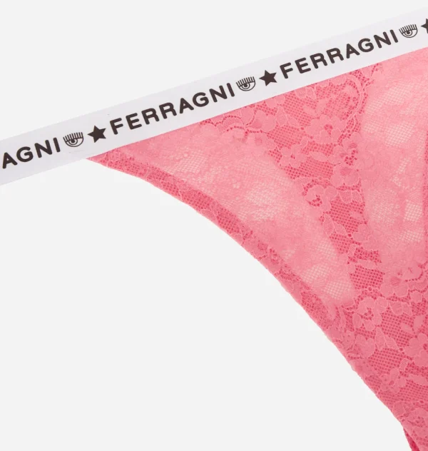 Chiara Ferragni Brand LOGOMANIA LACE THONG | Underwear