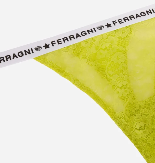 Chiara Ferragni Brand LOGOMANIA LACE THONG | Underwear
