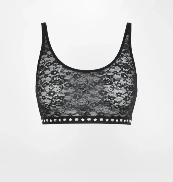 Chiara Ferragni Brand LOGOMANIA LACE TOP | Homewear | Underwear