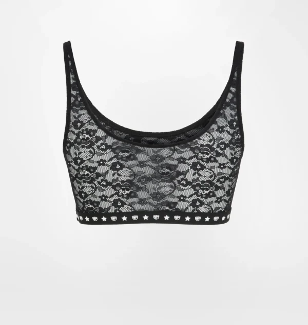 Chiara Ferragni Brand LOGOMANIA LACE TOP | Homewear | Underwear