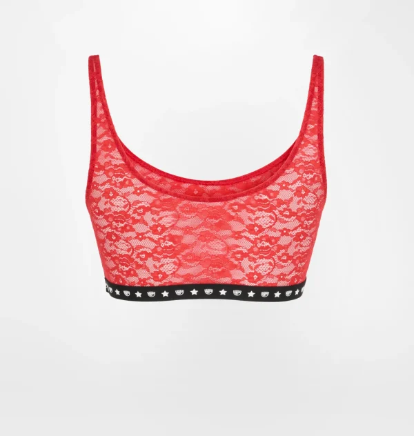 Chiara Ferragni Brand LOGOMANIA LACE TOP | Underwear | Homewear