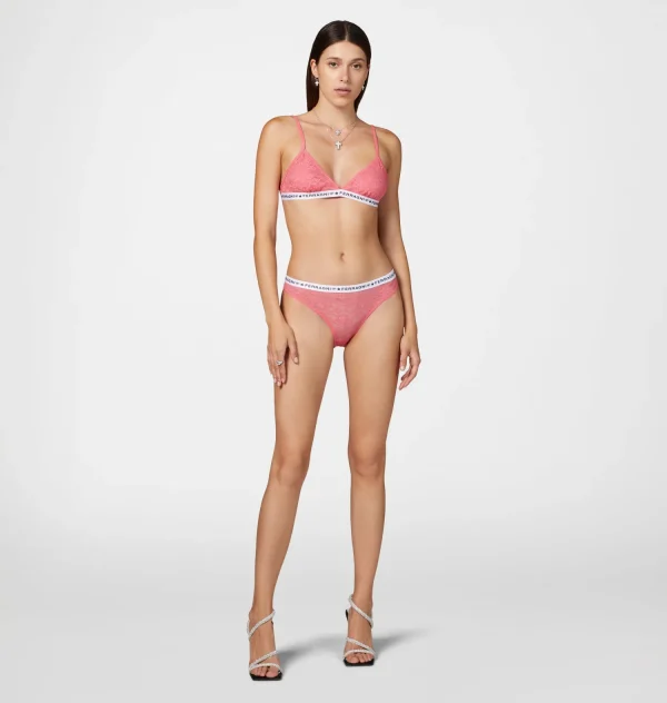 Chiara Ferragni Brand LOGOMANIA LACE TRIANGLE BRA | Underwear