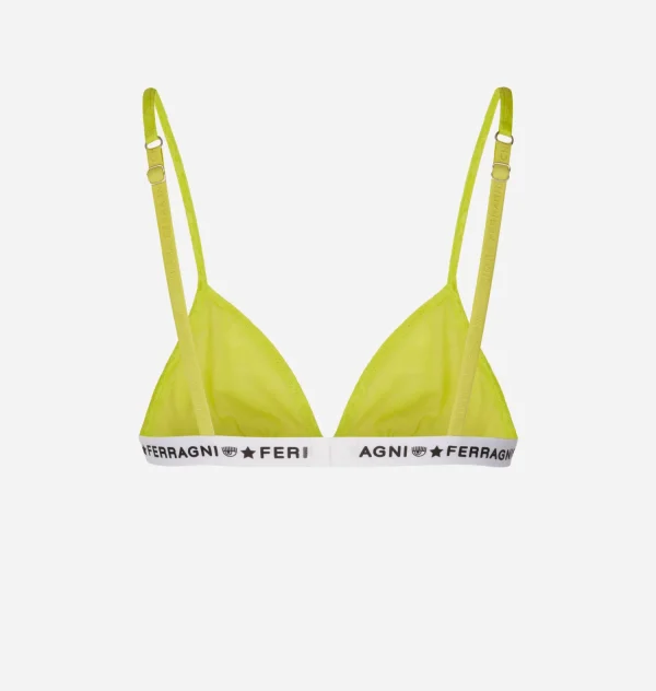 Chiara Ferragni Brand LOGOMANIA LACE TRIANGLE BRA | Underwear