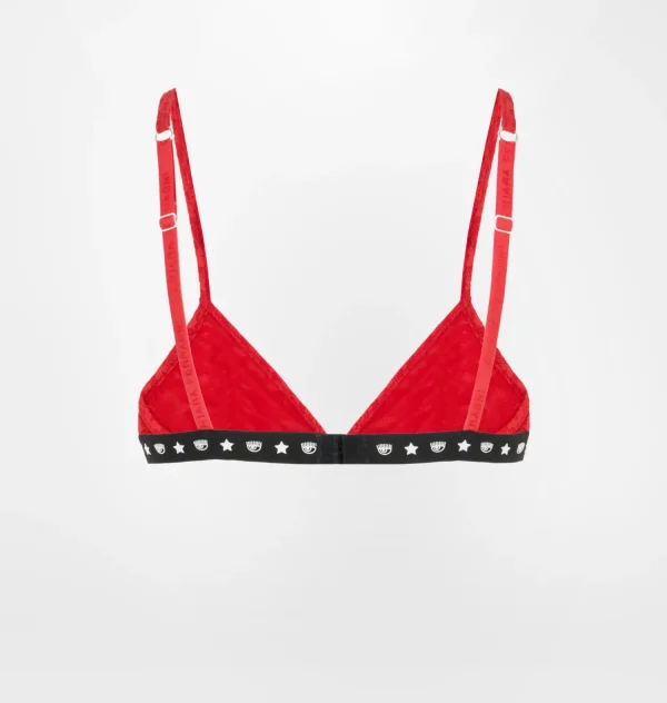 Chiara Ferragni Brand LOGOMANIA LACE TRIANGLE BRA | Homewear | Underwear