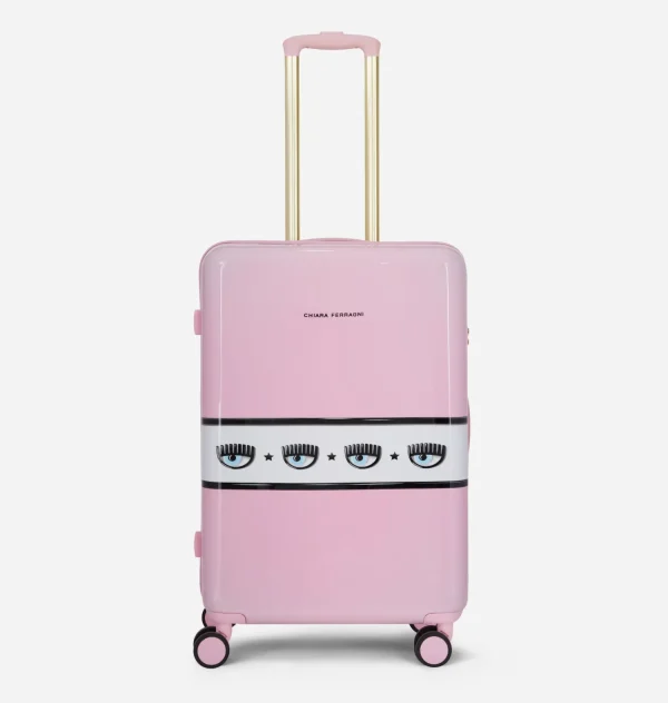 Chiara Ferragni Brand LOGOMANIA TROLLEY M | Suitcases