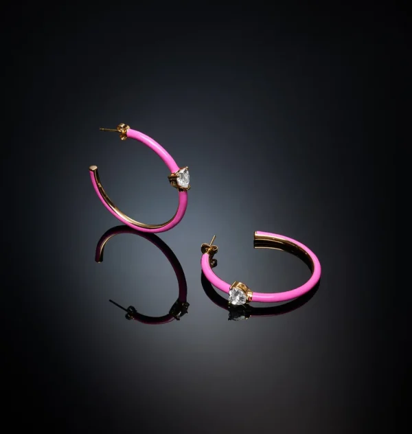 Chiara Ferragni Brand LOVE PARADE HOOPS EARRING | Earrings