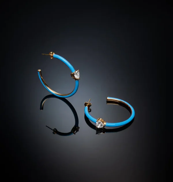 Chiara Ferragni Brand LOVE PARADE HOOPS EARRING | Earrings
