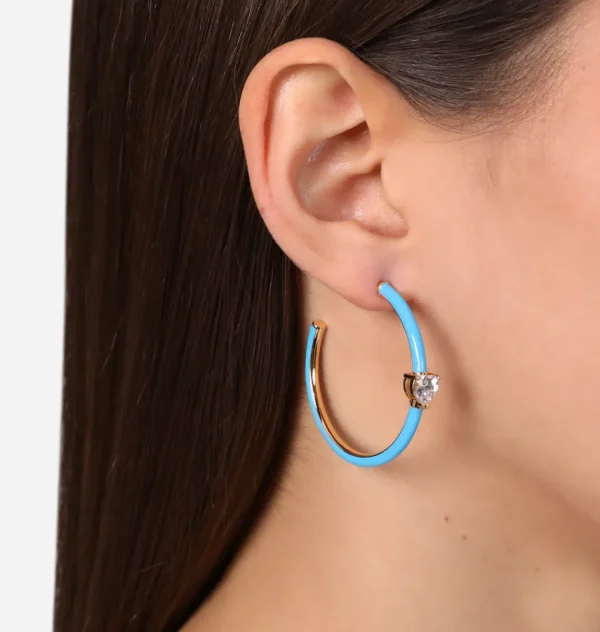 Chiara Ferragni Brand LOVE PARADE HOOPS EARRING | Earrings
