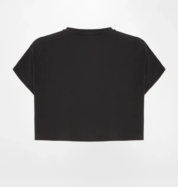 Chiara Ferragni Brand MAXI LOGOMANIA STUDS CROP T-SHIRT | Tops & T-Shirt