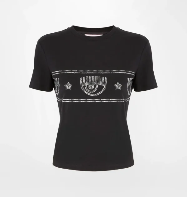 Chiara Ferragni Brand MAXI LOGOMANIA STUDS T-SHIRT | Tops & T-Shirt
