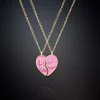 Chiara Ferragni Brand PAIR OF NECKLACES WITH HALF HEART PENDANTS | Necklaces
