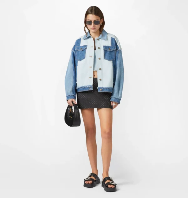 Chiara Ferragni Brand PATCHWORK DENIM JACKET | Blazers & Jackets