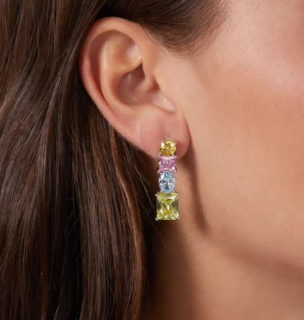 Chiara Ferragni Brand PRINCESS RAINBOW PENDANT EARRINGS | Earrings