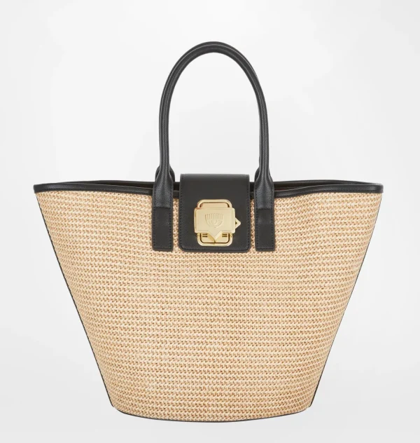 Chiara Ferragni Brand RAFFIA TOTE BAG | Bags