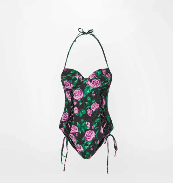 Chiara Ferragni Brand ROSES PUSH-UP ONE-PIECE SWIMSUIT | Beachwear