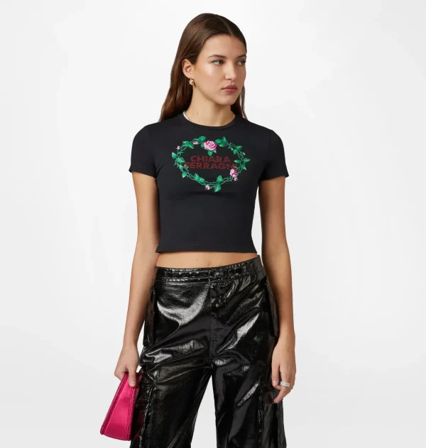 Chiara Ferragni Brand ROSES T-SHIRT | Tops & T-Shirt