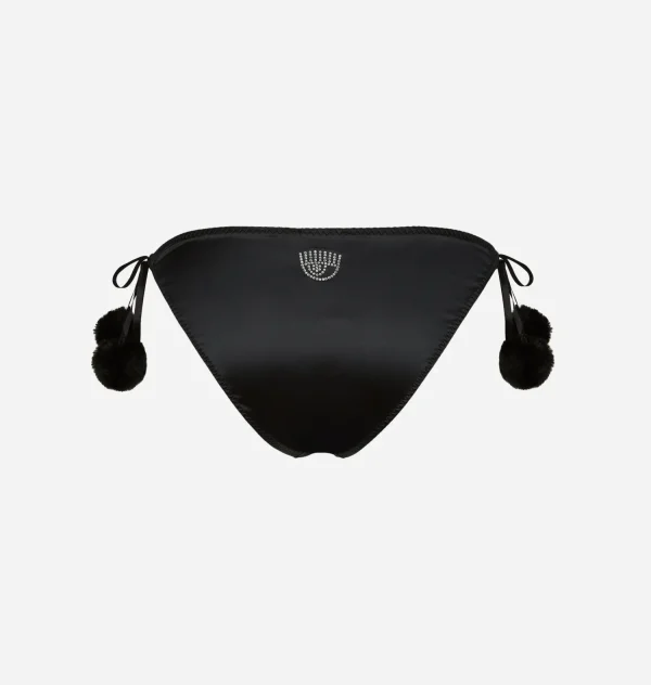 Chiara Ferragni Brand SATIN POM-PON BRIEF | Underwear