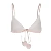 Chiara Ferragni Brand SATIN POM-PON TRIANGLE BRA | Underwear