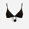 Chiara Ferragni Brand SATIN POM-PON TRIANGLE BRA | Underwear