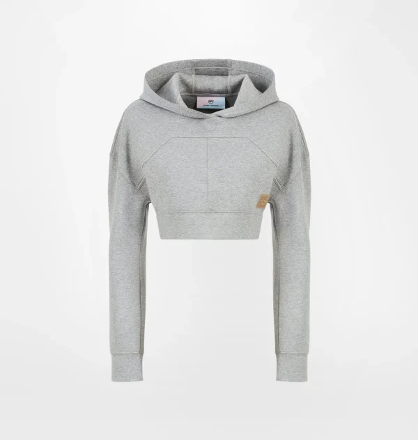 Chiara Ferragni Brand SCUBA CROP SWEATSHIRT | Sweats