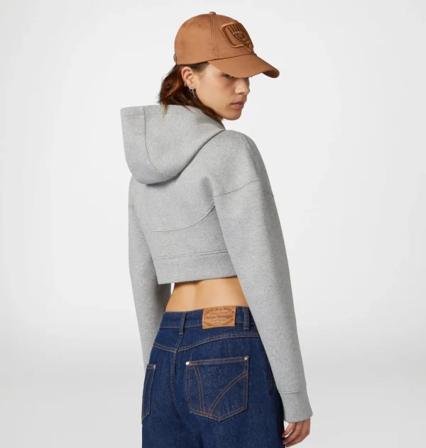 Chiara Ferragni Brand SCUBA CROP SWEATSHIRT | Sweats