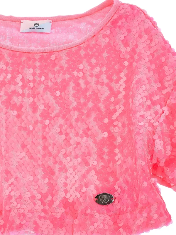 Chiara Ferragni Brand SEQUIN T-SHIRT | Kids Kids 2-10 Years