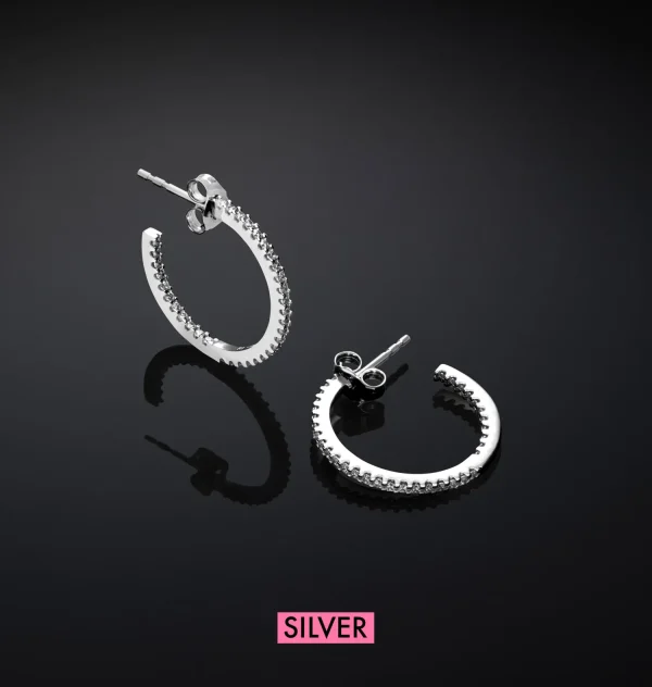 Chiara Ferragni Brand BIG HOOP EARRINGS | Earrings | Silver 925