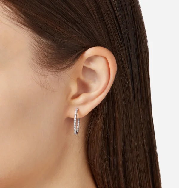 Chiara Ferragni Brand BIG HOOP EARRINGS | Earrings | Silver 925