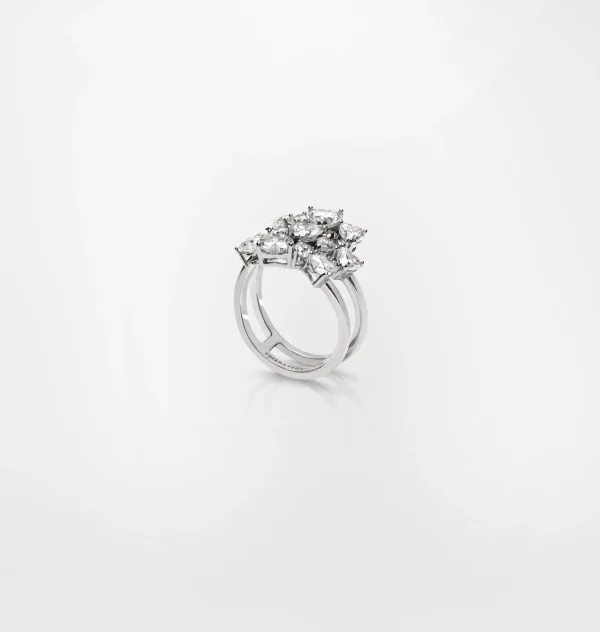 Chiara Ferragni Brand SILVER BIG RING | Rings | Silver 925