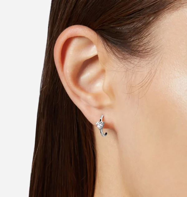 Chiara Ferragni Brand FIRST LOVE SMALL EARRINGS | Earrings | Silver 925