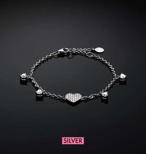 Chiara Ferragni Brand HEARTS BRACELET | Bracelets | Silver 925