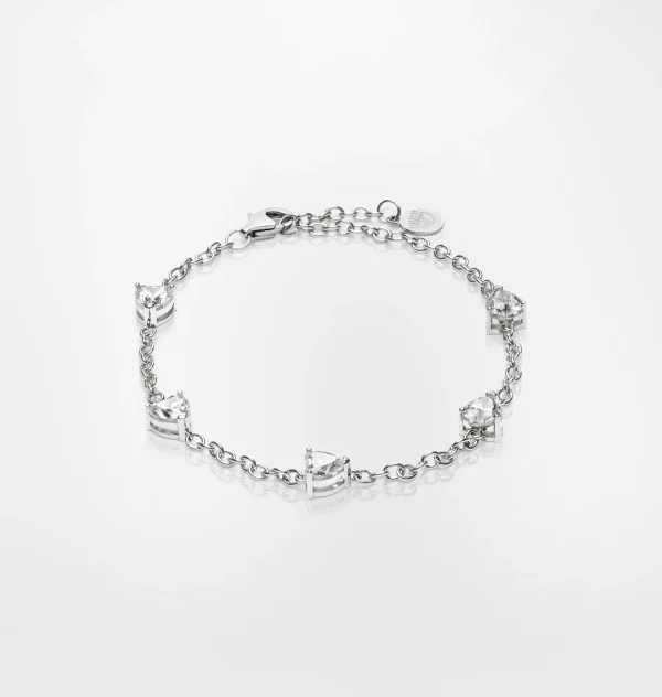 Chiara Ferragni Brand SILVER HEARTS BRACELET | Silver 925 | Bracelets