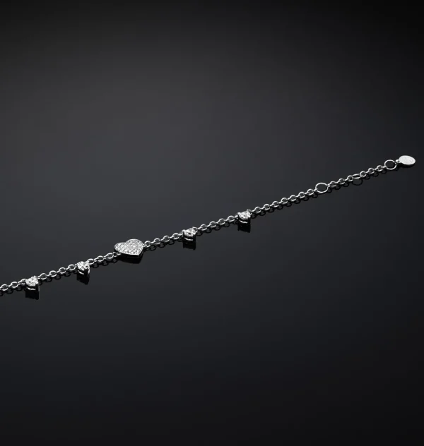 Chiara Ferragni Brand HEARTS BRACELET | Bracelets | Silver 925