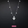Chiara Ferragni Brand HEARTS NECKLACE | Necklaces | Silver 925