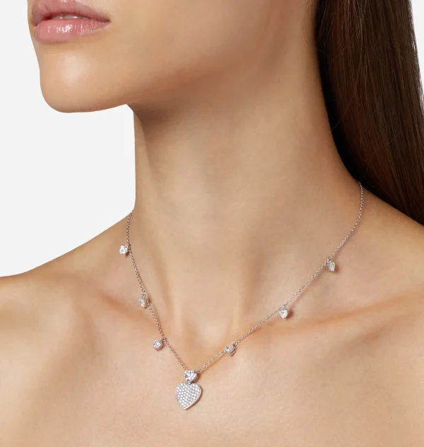 Chiara Ferragni Brand HEARTS NECKLACE | Necklaces | Silver 925