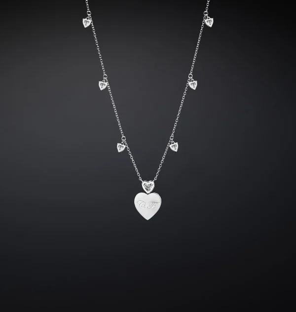 Chiara Ferragni Brand HEARTS NECKLACE | Necklaces | Silver 925